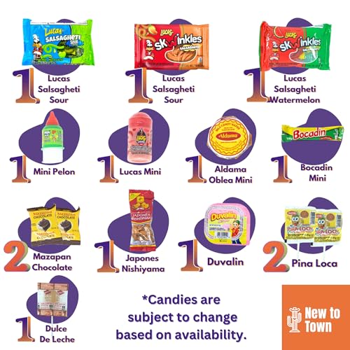 120-piece Mexican candy mix with chamoy, Vero lollipops, Lucas powder, and tamarind Pulparindo in assorted flavors