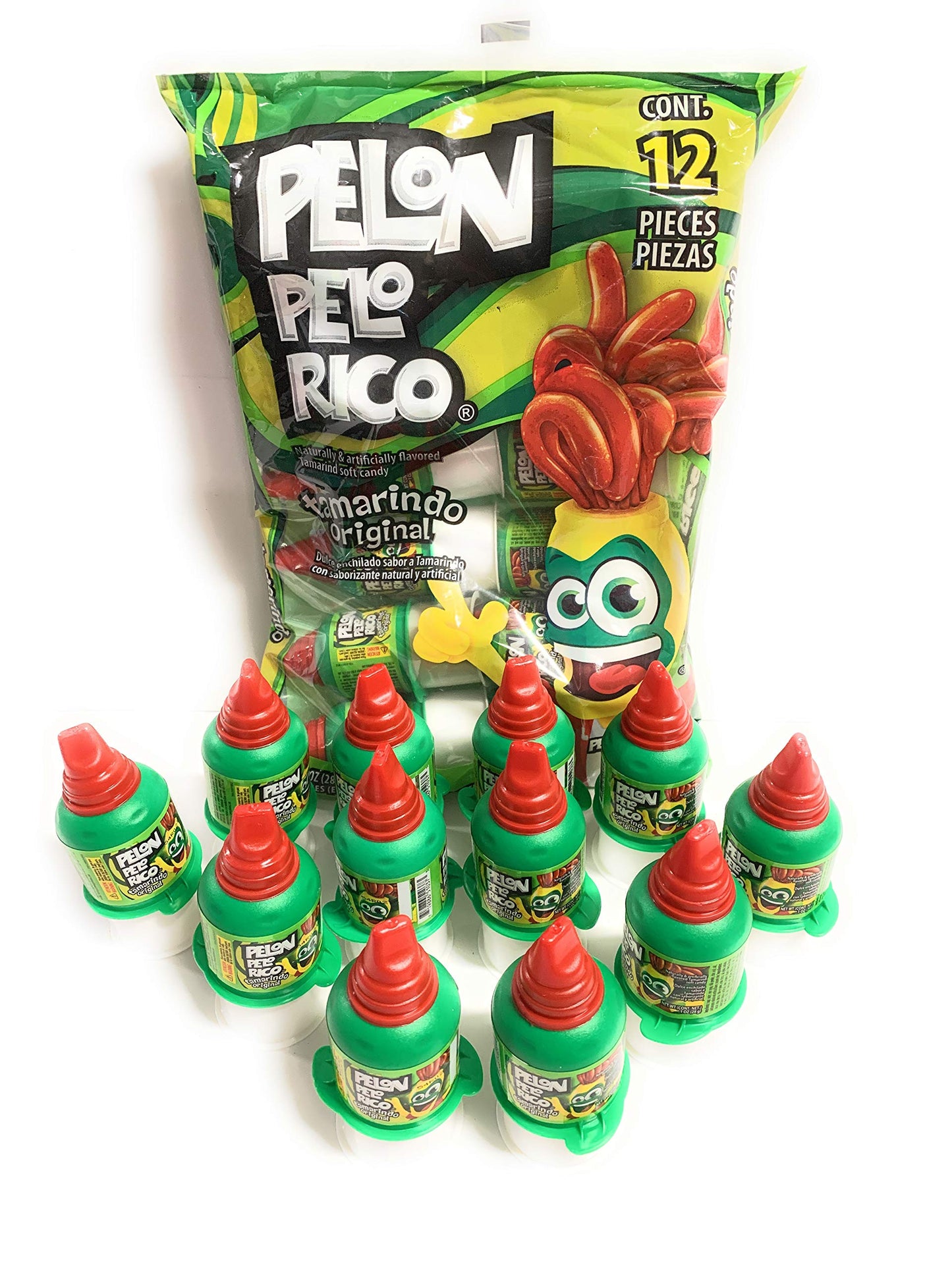 Tamarind Candy Flavor Pelon Pelo Rico, Dulce De Tamarindo, 1 oz. (36 Pack)