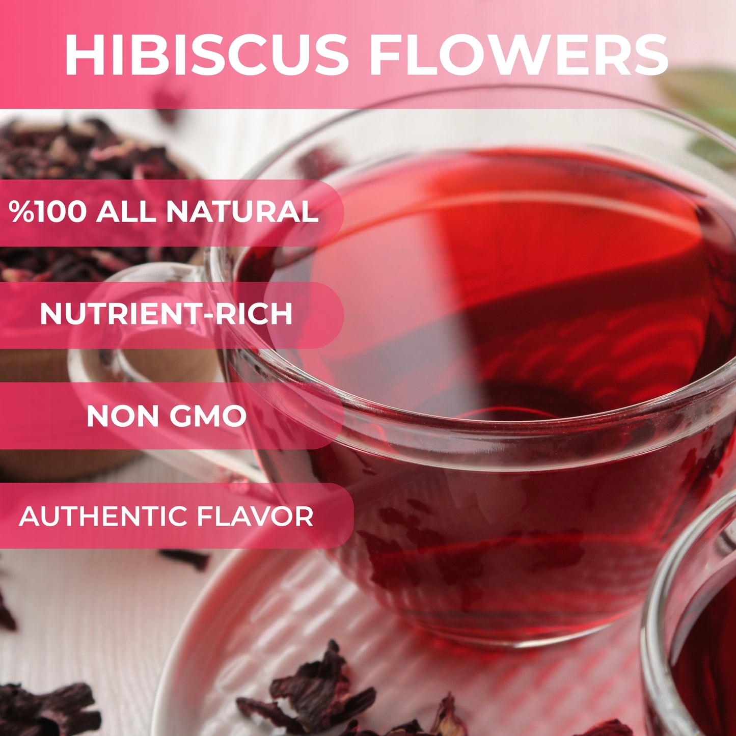 Dried Hibiscus Flowers (Flor de Jamaica) | Tart & Refreshing for Tea, Aguas Frescas & Recipes