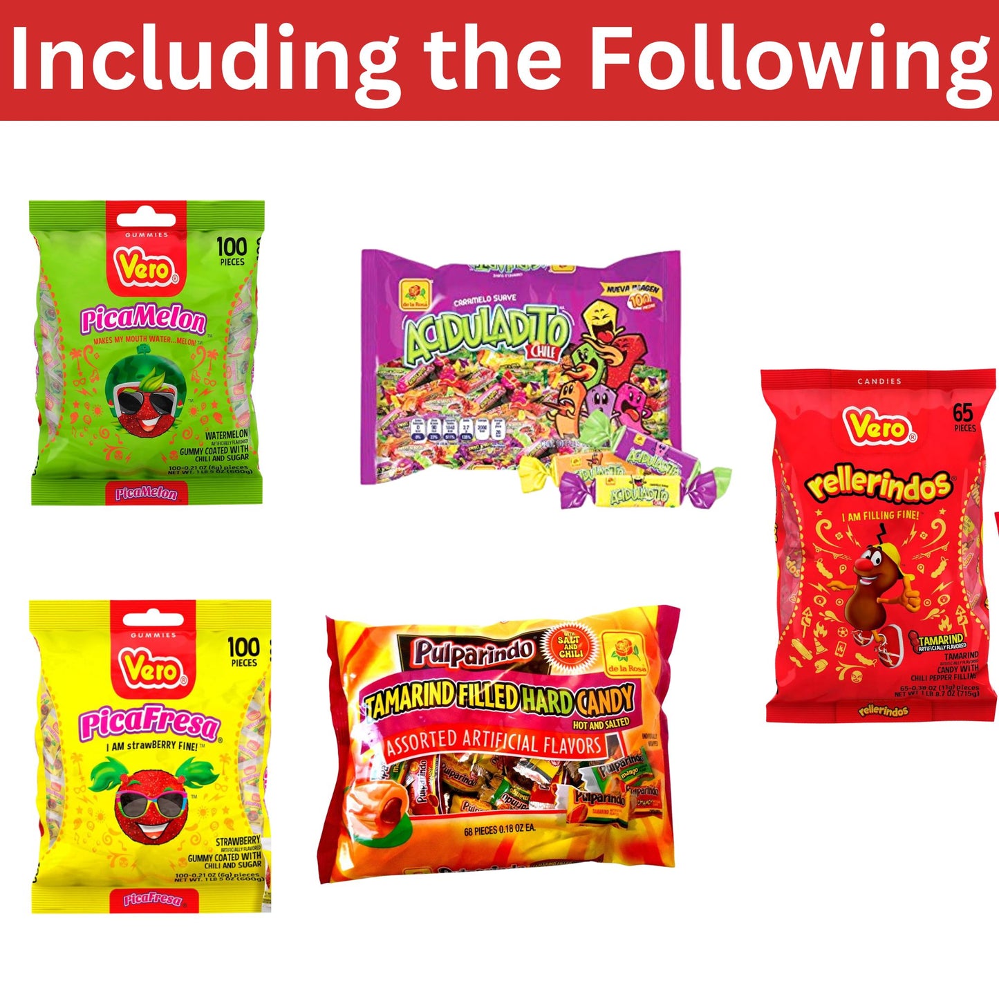 7 LBS Ultimate Mexican Candy Variety Pack – Over 430 Pieces of Spicy, Sweet & Sour Favorites