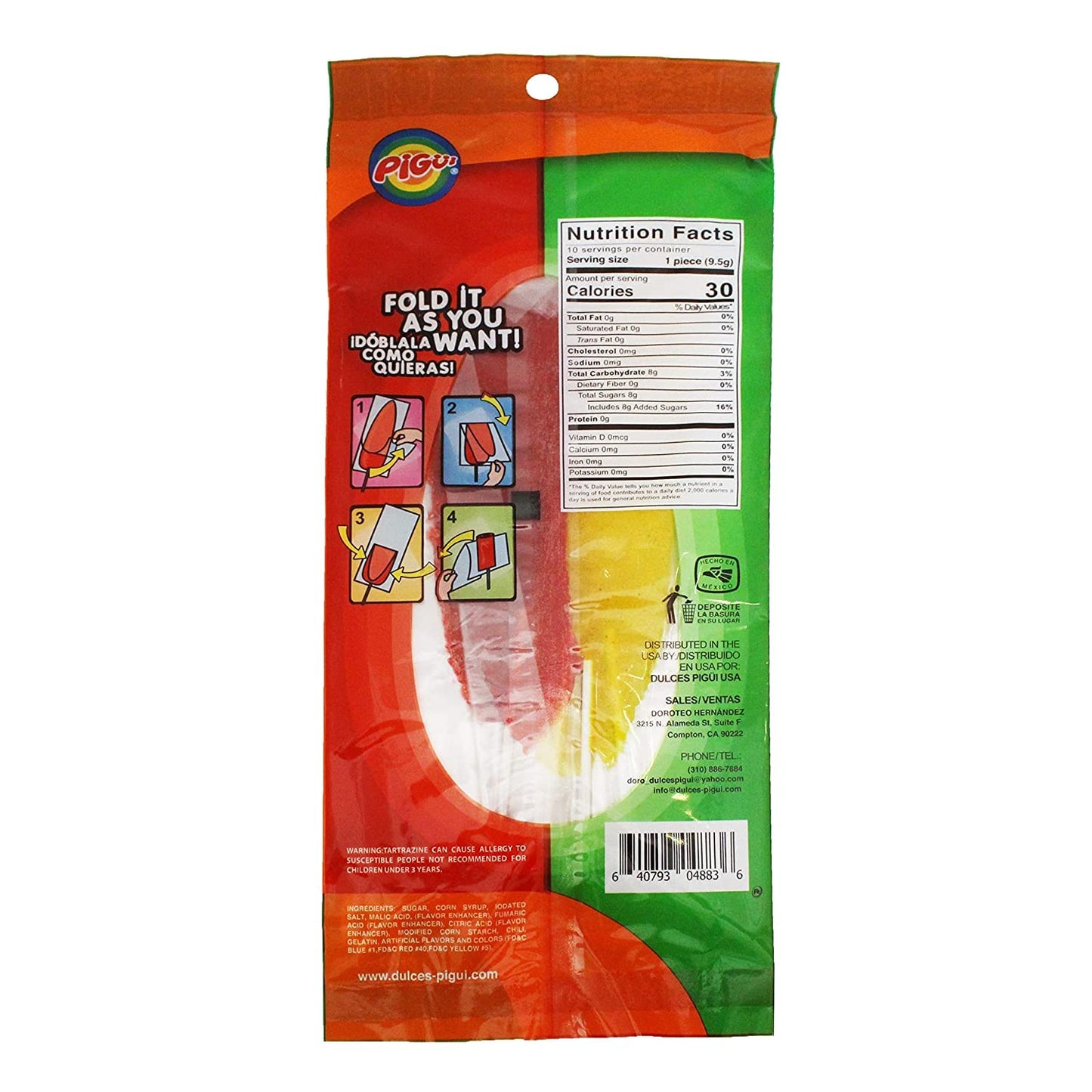 Pigui - Mega PG Slaps Doblex Picositas - 10 Count