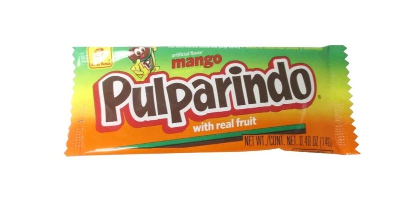 De la Rosa Pulparindo Mango Tamarind 20 Pcs - Pulp Candy Mexican Hot and Salted