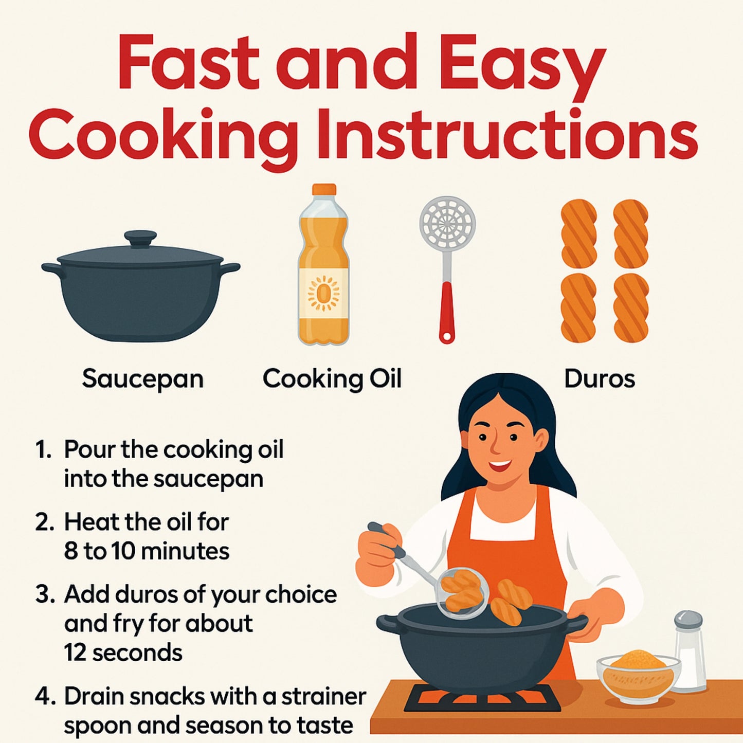 Duros Ruedas | Traditional Mexican Wheat Snacks for Frying & Crunchy Street-Style Treats