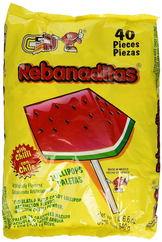 Vero Rebanaditas Paletas - 40 pcs