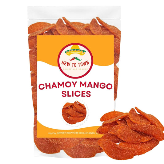 Chamoy Mango Slices – Spicy & Tangy Dried Fruit Snack – Authentic Mexican Treat – Natural Dried Mango with Chamoy Flavor