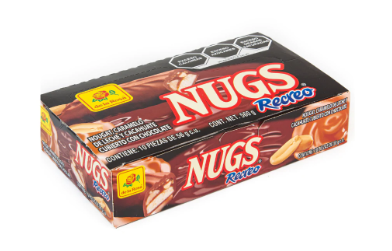 De La Rosa Nugs Recreo Chocolate Bar - 10 Pcs