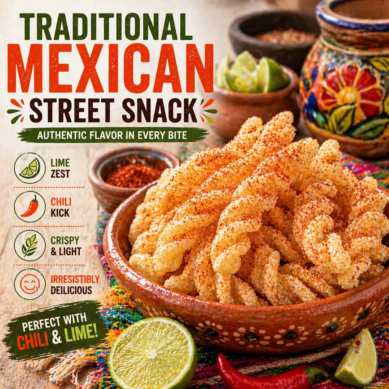 Duros Twists | Authentic Mexican Wheat Snacks for Frying & Crunchy Street-Style Treats