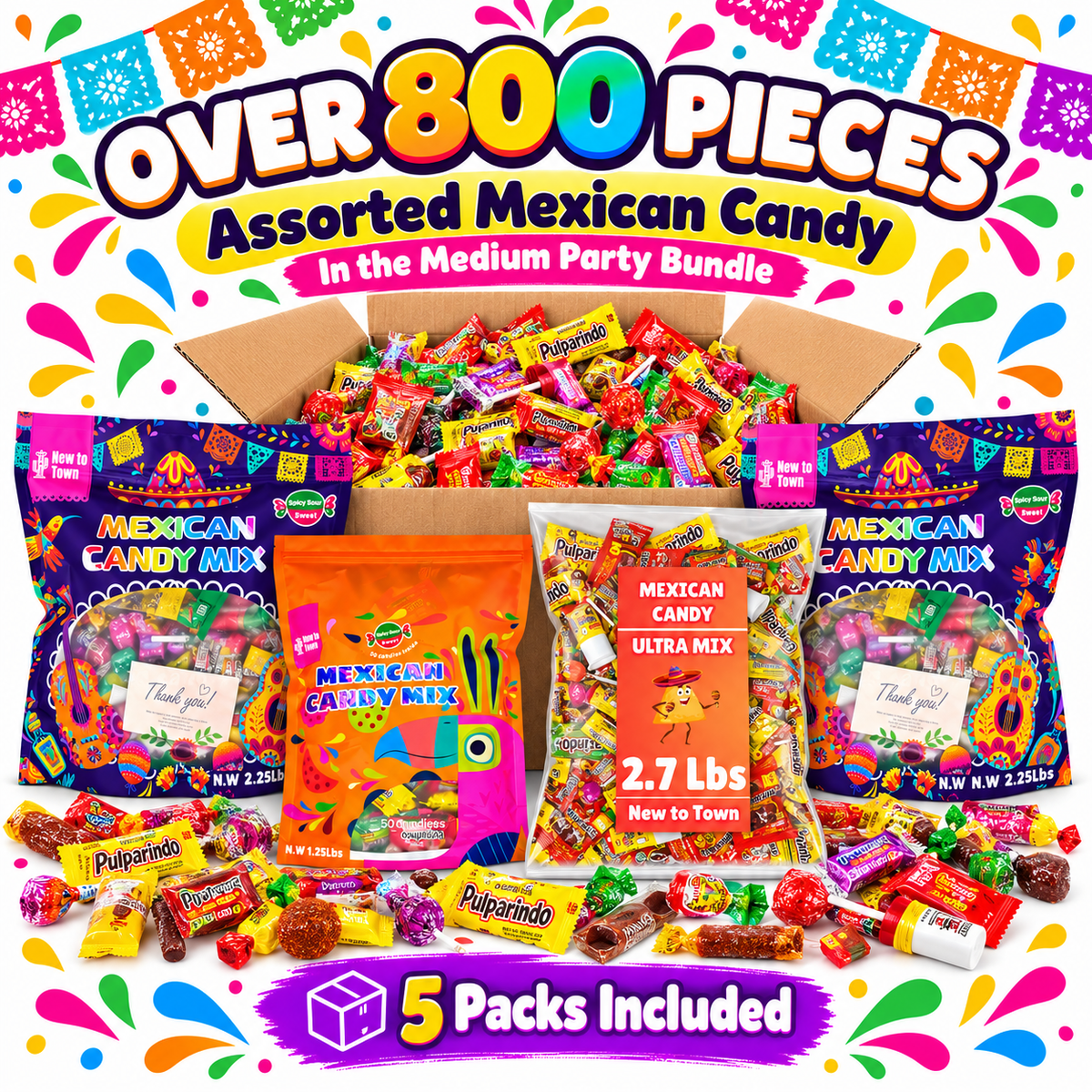 Medium Party Bundle (Up to 50 People) – Bulk Mexican Candy Set
