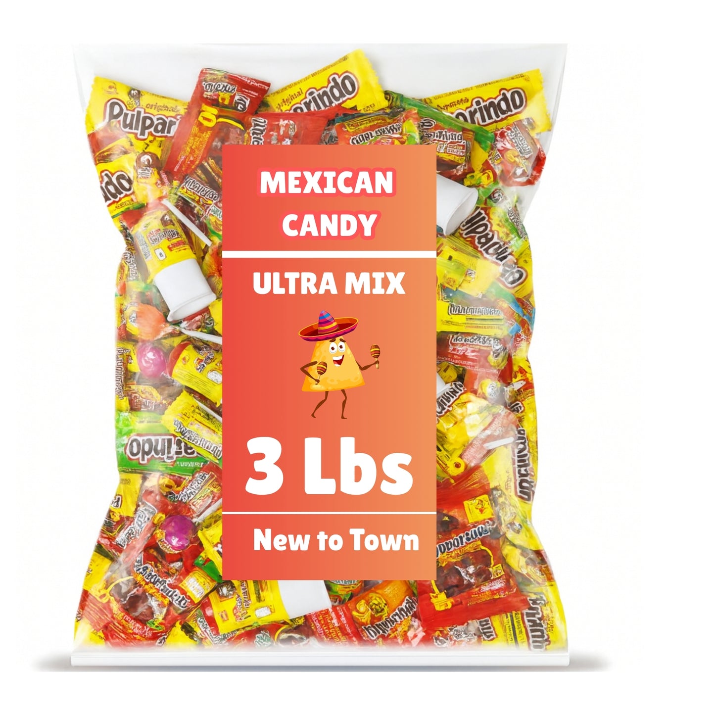 3 LBS Mexican Candy Pulparindo Mix – Spicy, Sweet & Sour Tamarind Candy Fiesta