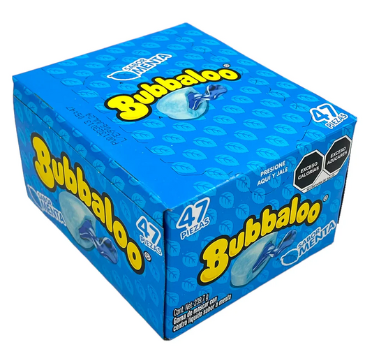 Adams Bubbaloo Menta (Mentol) - 47 Pieces