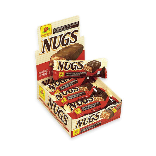 De La Rosa Nugs Chocolate Bar - 12 Pcs