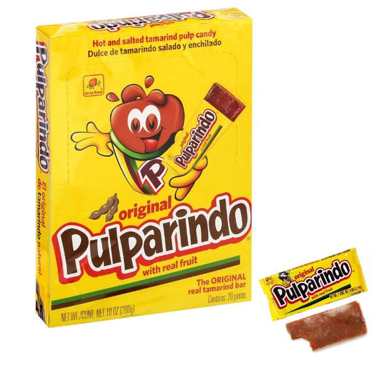 De la Rosa Pulparindo 20 pack - Tamarind Candy