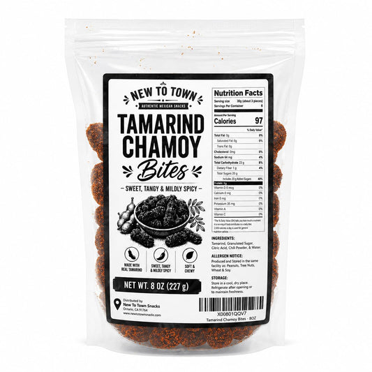 Tamarind Chamoy Candy– Sweet, Tangy & Mildly Spicy Soft Tamarind Candy – Mexican Tamarindo Candy for Snacks, Treats & Desserts (16 Ounce)