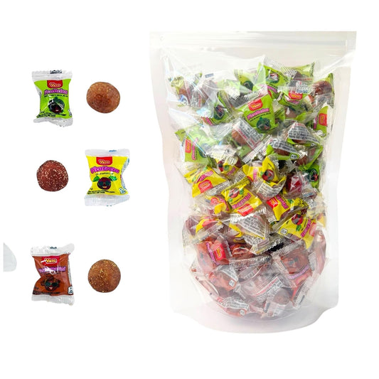 Vero Pica Mix Mexican Candy Variety Pack 100 Count, Hard Candy Strawberry Tamarind Watermelon, Dulces Mexicanos Candy Assortment