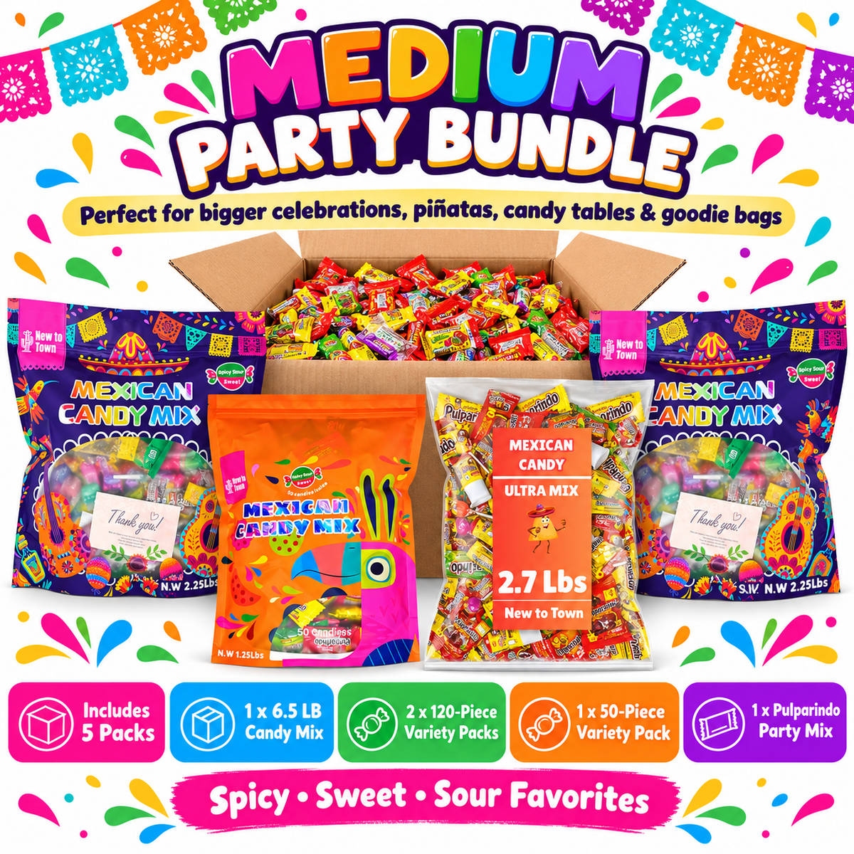 Medium Party Bundle (Up to 50 People) – Bulk Mexican Candy Set